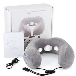 Pillow Neck Cervical Spine Massager Tens Heated Memory Foam Tens Rechargeable